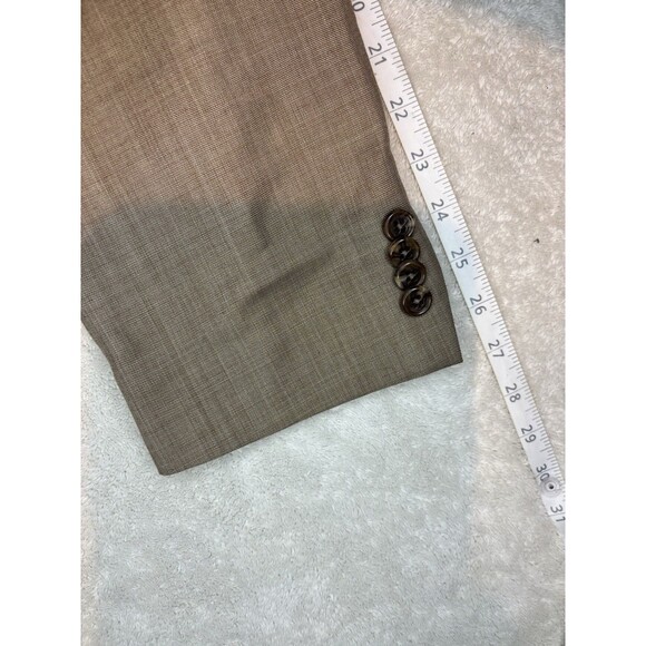 Michael Kors, Macy's Wool Blend mens suit (Pants & Blazer) tan 42 R blazer - Picture 10 of 16